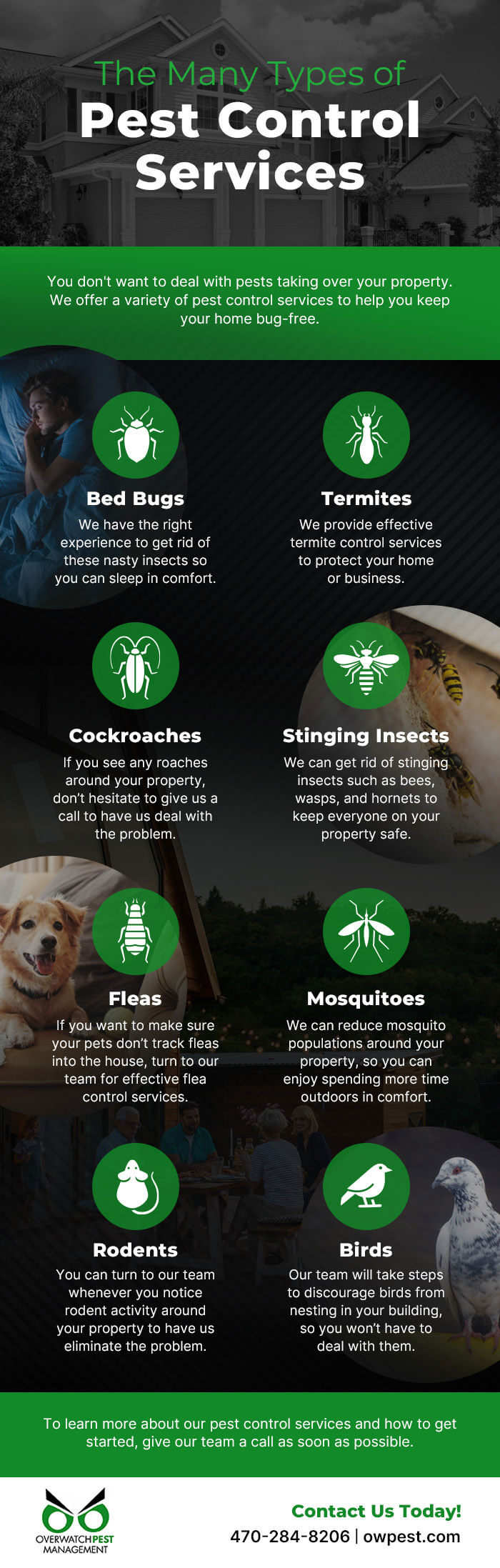 We’re here to eliminate all kinds of pests from your home!